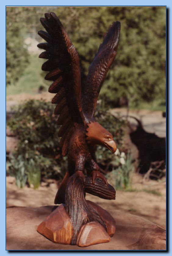 2-35 eagle with wings up -archive